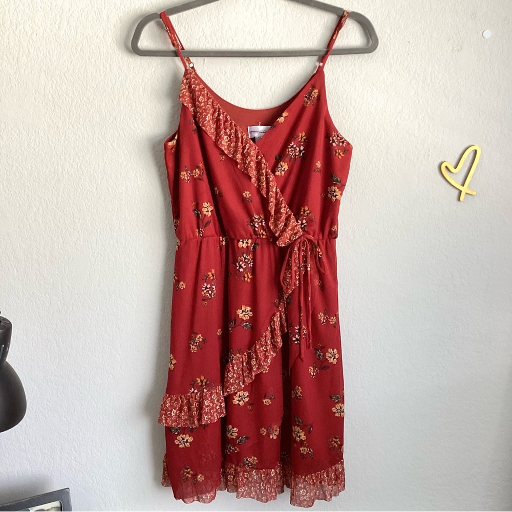 \Xhilaration\ Floral Faux Wrap Dress